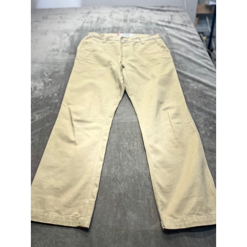 Mountain Khakis Mens 36x30 Slim Fit Tan Khaki Pants Jackson Hole Wyoming